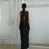 メッシュネットスリーブレス black