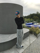 Mile Curved Two-Pocket Sweatpants 6C