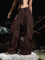 24AW クリサリスブレスシックスポケットドローストリングナイロンパンツ