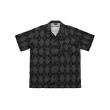 ARGYLE FUNK HALF SHIRTS BLACK