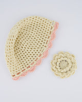 【MADE】Doyoubi Dimanche PeppoBBeBBo knitted beanie[Beige/Pink]