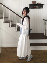 Koran Pocket Banding Balloon Long Skirt