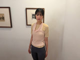 shirring neck tee