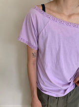 Veilah Lace Off-Shoulder Short Sleeve Tee