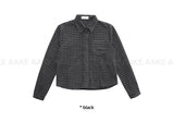 (WOOL) ギンガムチェックシャツ