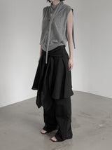 Lumen Scarf Shawl Knit Vest