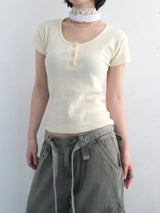 Round U button slim top