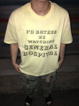 Daily Lettering Semi-Cropped Short Sleeve T-Shirt (4c)