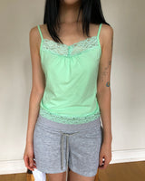 Roem Lace Strap Sleeveless Top