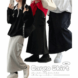 Pendos String Slit Cargo Skirt