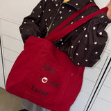 Blank Canvas Bag (red)
