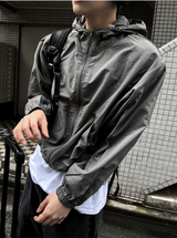 arc-in crop hood windbreaker