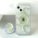 Green - スプリングラブ Magsafe フォーンケース スマホグリップ セット