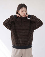 (UNISEX) 2Way Finger Hole Fleece Top