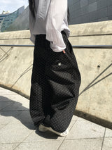[Ritcore MADE] Mini Dot Wide Denim Pants (2c)