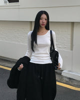 [BELLIDE MADE] クッキー、ストライプフィンガーホールTシャツ