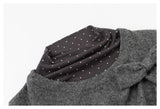 Grunge Layered Polka Dot Sweatshirt