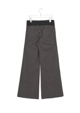 Drea Banding Cotton Wide Bootcut Pants