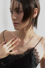 Rhombus line necklace