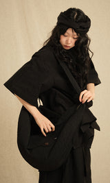 Wrinkle cloth cross bag