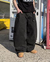 Cartel Back Printing Denim Pants