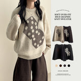 Somyi Bold Dice Graphic Oversized Fit Knitwear