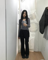 Muffler v neck T