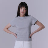 90's スカラップステッチネックTシャツ (GREY)