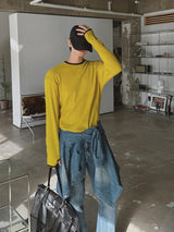 [A-T0331] サムホールワッフルTシャツ (4色)