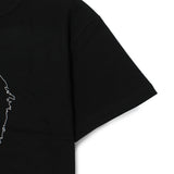 Unisex Human Print Crop T-shirt (Black)