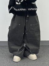 peach double-knee big work pants