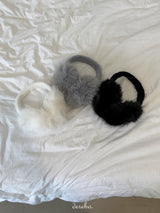 Rabbit fur earmuffs