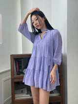 Grape scarf dress