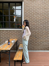 [MADE] ケイトシアーサッカーバンディングロングパンツ