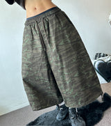 Open Pocket Cargo Military Two-Style Rope Bermuda Shorts 2color