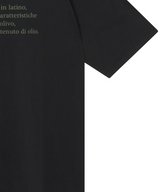 [mnem] オリーブプリントのオーバーサイズTシャツ(black)