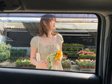 シャーリングパフスリーブワンピース