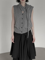 Lumen Scarf Shawl Knit Vest