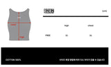 8287 Logo Crop Tank Top (Black)