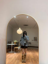 ムーンリットコーデュロイプリテッドスカート&ウエスタンベルトセット