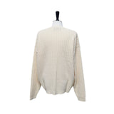Beige Lettering Summer Knit