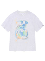 チェリーブラーグラフィックTシャツ[メランジグレー]