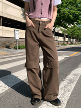 POINT BACK CLIP WIDE PANTS (3C)