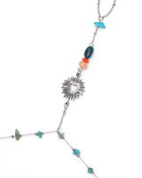  Chain Link Ring Bracelet - Heart _ BLUE