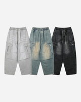 Bevel Cargo Denim Pants