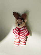 Christmas Teddy Bear Keyring - Baby Rudolf