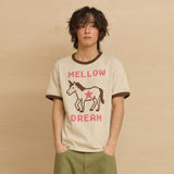 MELLOW DREAM ユニコーンリンガー ハーフスリーブTシャツ