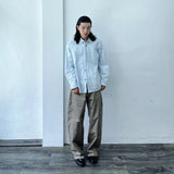 Double Knee Straight-Leg Trousers
