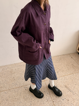 zigzag pattern midi skirt 