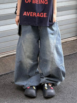dart curve denim pants